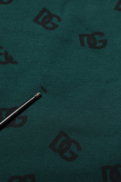 Dolce & Gabbana Green Logo Print Jogger Men Sweatpants Pants