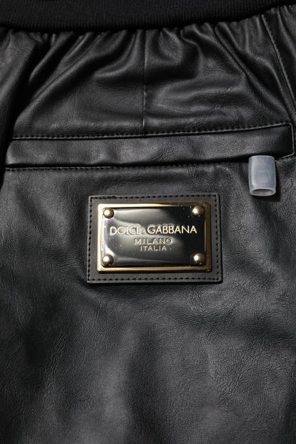 Dolce & Gabbana Black Cotton Cargo Men Jogger Pants