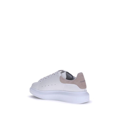 Alexander McQueen White Calf Leather Bos Taurus Platform Sneakers
