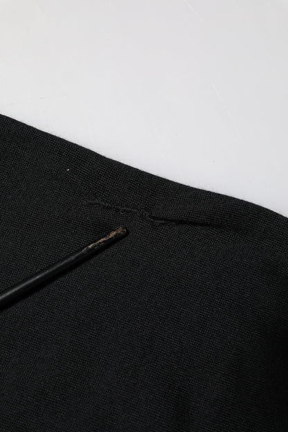 Dolce & Gabbana Black Cashmere Crewneck Men Pullover Sweater