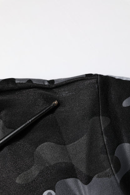 Dolce & Gabbana Black Camouflage Pullover Sweatshirt Sweater