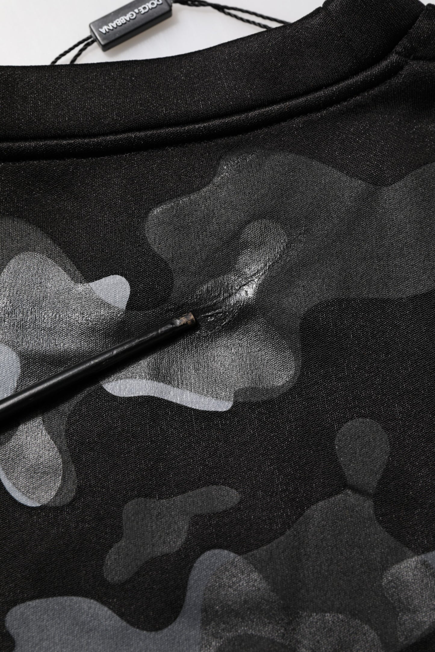 Dolce & Gabbana Black Camouflage Pullover Sweatshirt Sweater