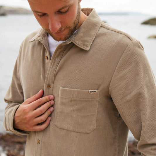 Men's Forester Corduroy Shirt Driftwood
