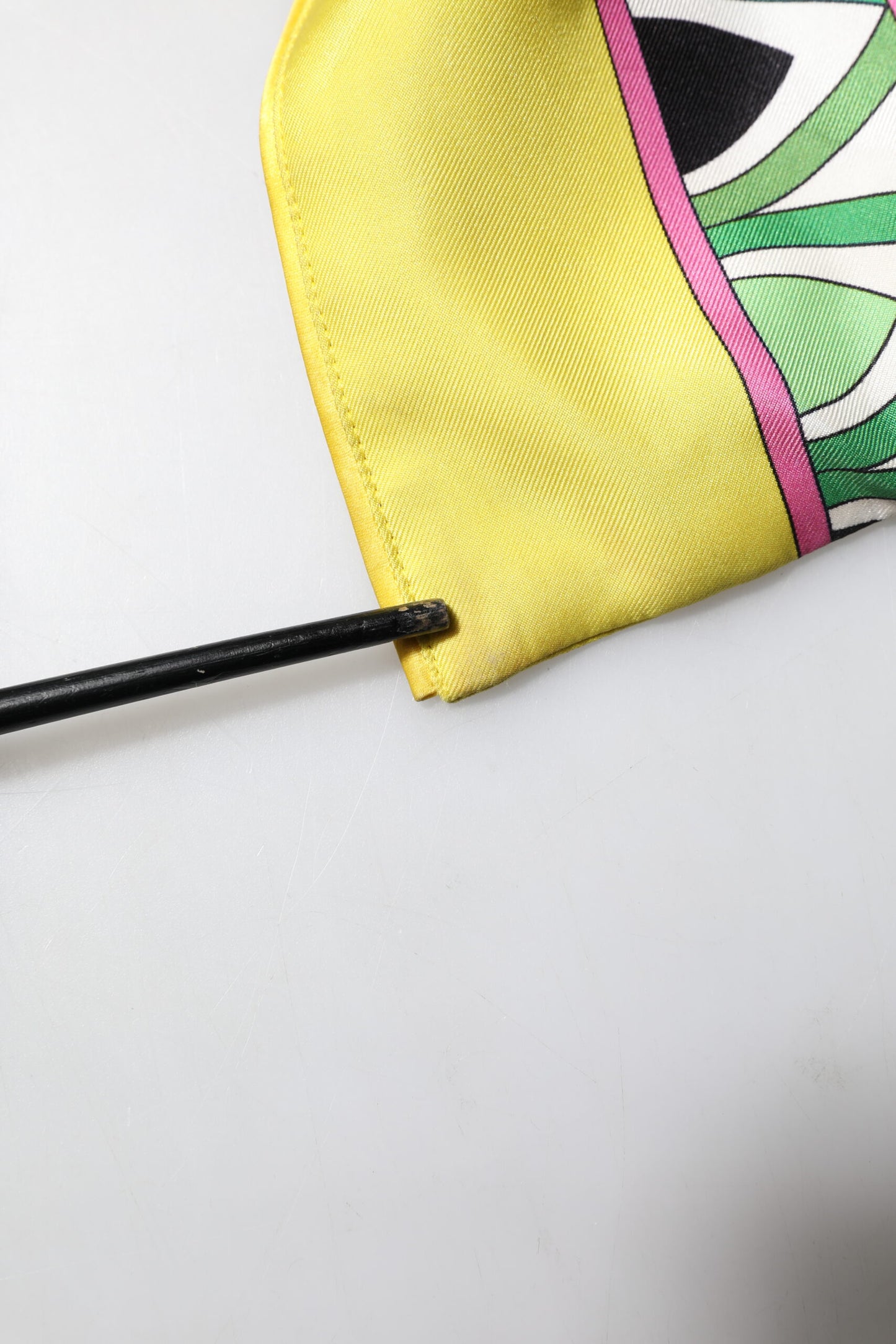 Dolce & Gabbana Blue Floral Print Silk Long Sleeves Wrap Robe