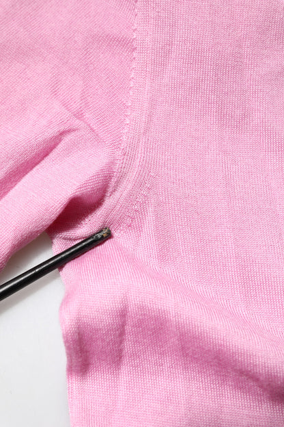 Dolce & Gabbana Pink Floral Detailing Cardigan Sweater