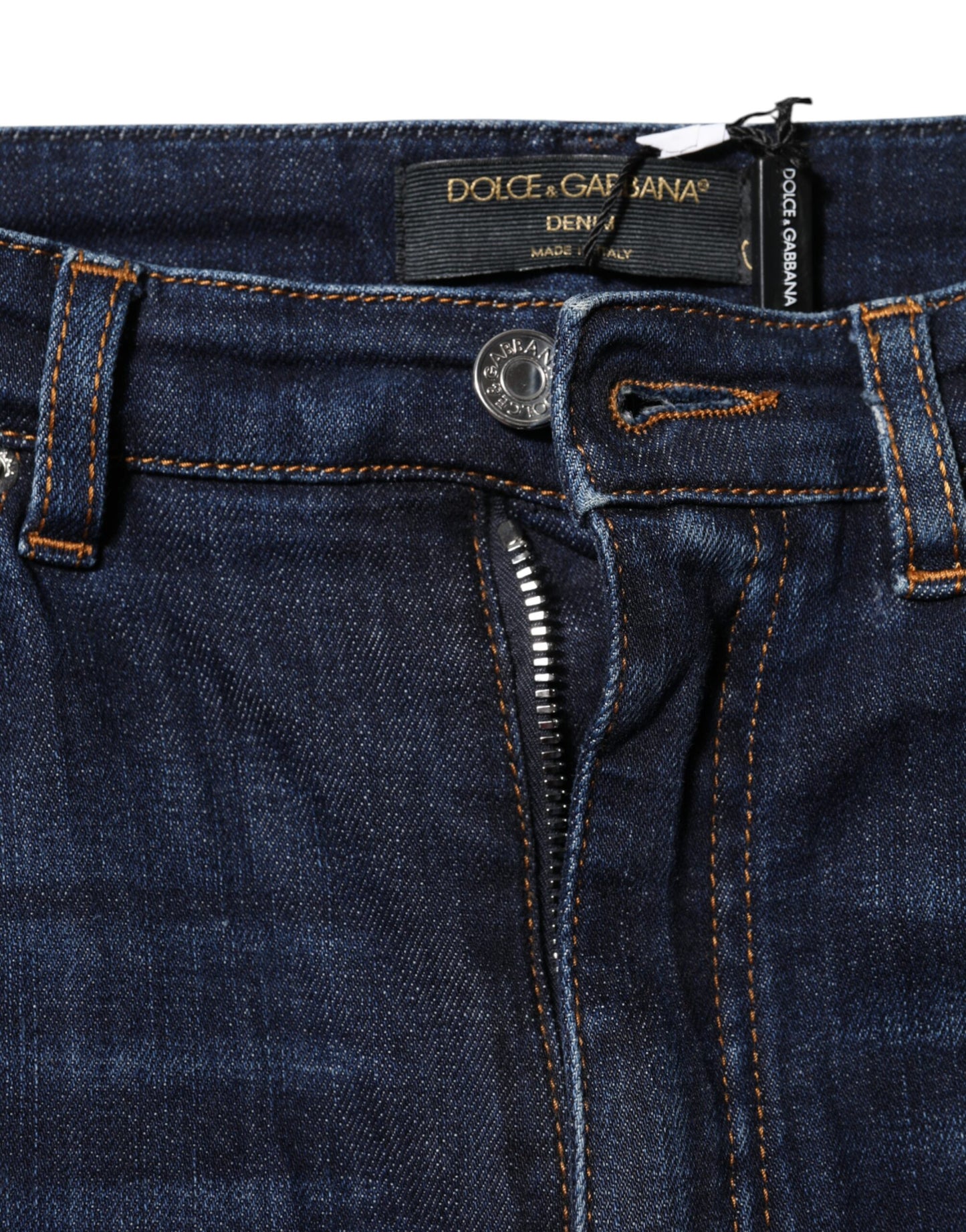 Dolce & Gabbana Blue GRACE High Waist Skinny Denim Jeans