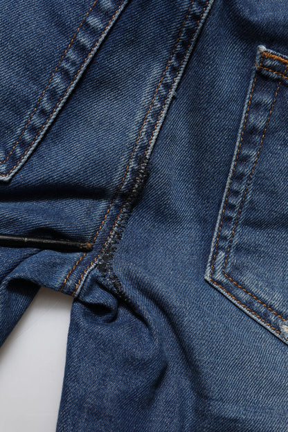 Dolce & Gabbana Blue Cotton Low Waist Skinny Denim Jeans