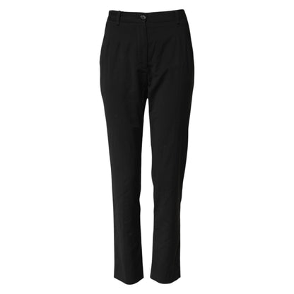 Dolce & Gabbana Black STAFF High Waist Tapered Pants