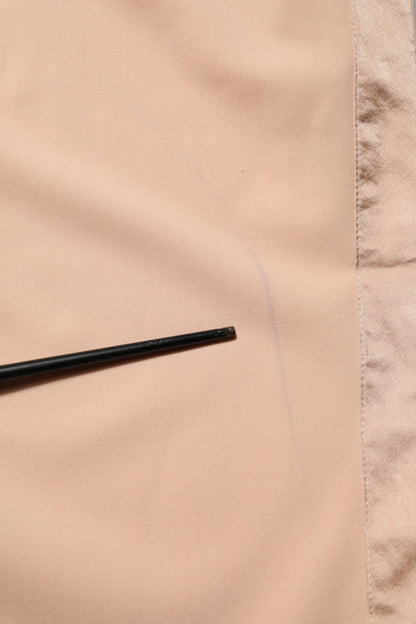 Dolce & Gabbana Beige Polyester Mid Waist Tapered Pants