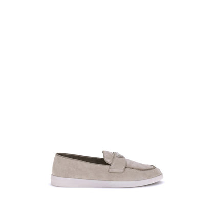 Prada Beige Rubber Slip-On Loafers