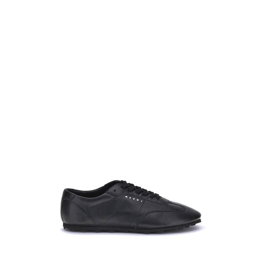 Marni Black Calf Leather Bos Taurus Athletic Sneakers