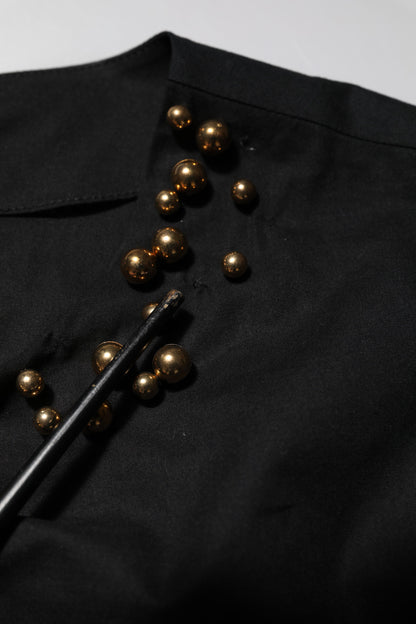 Boutique Moschino Black Cotton Sleeveless Women Tank T-shirt