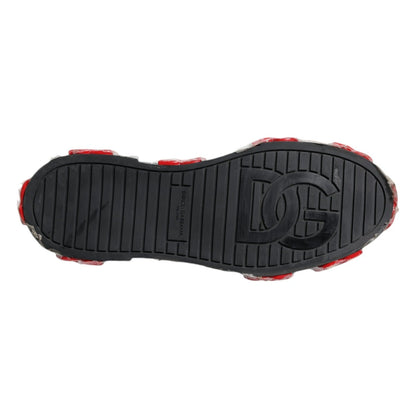 Dolce & Gabbana Multicolor Camouflage High Top Sneakers Shoes