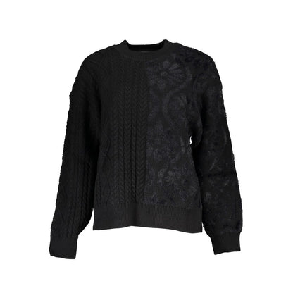 Desigual Black Cotton Women's Turtleneck Sweater