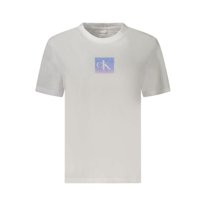 Calvin Klein White Cotton Women T-Shirt
