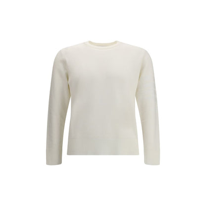 Thom Browne White Fleece Wool Sweatshirt