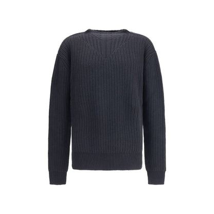 Rick Owens Black Fleece Wool Sweatshirt