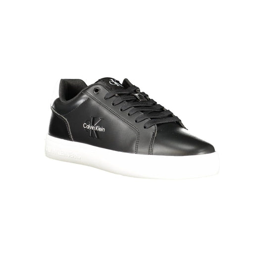 Calvin Klein Black Leather Men Sneaker