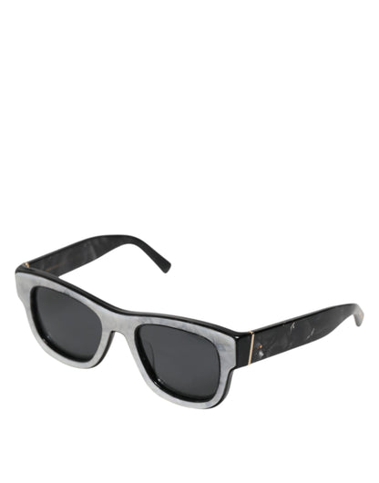Dolce & Gabbana Pearl White Acetate Frame Domenico Shade Sunglasses