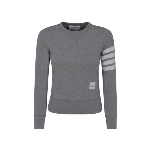 Thom Browne Gray Cotton Sweatshirt