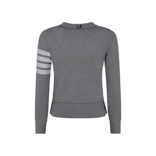Thom Browne Gray Cotton Sweatshirt