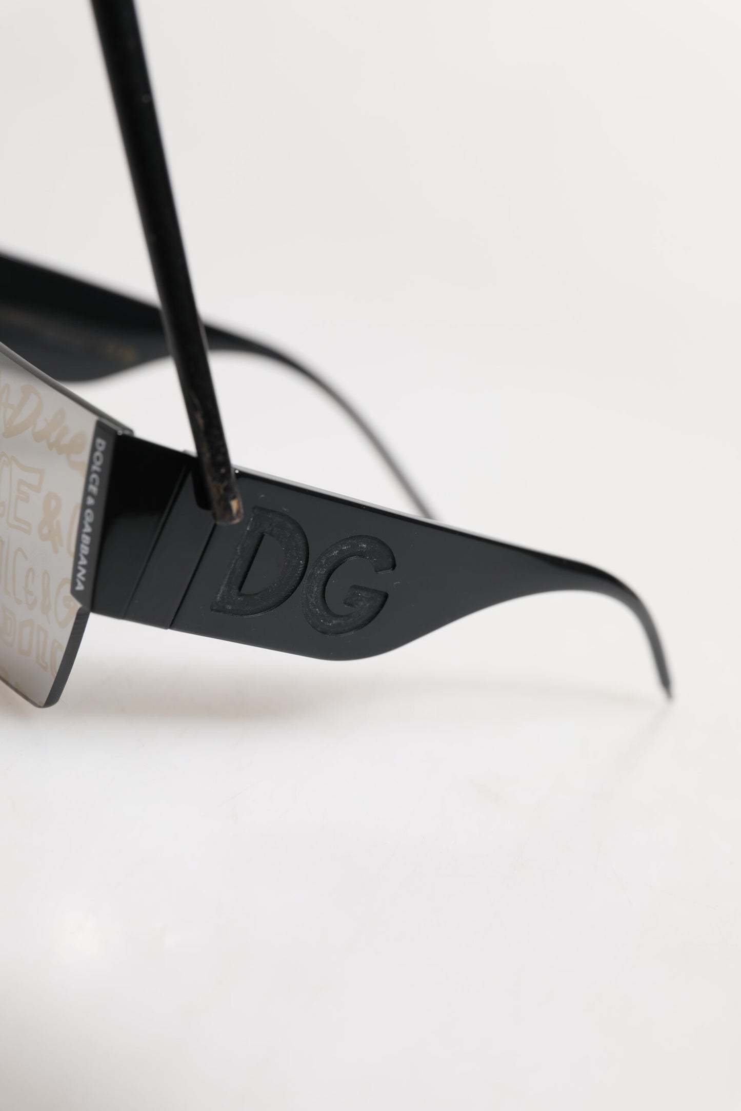 Dolce & Gabbana Black Metal Frame DNA Graffiti DG2233 Eyewear Sunglasses