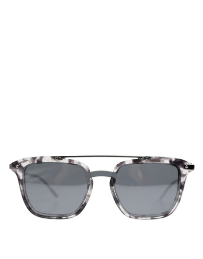 Dolce & Gabbana Gray Havana Acetate Square DG4327 Eyewear Sunglasses