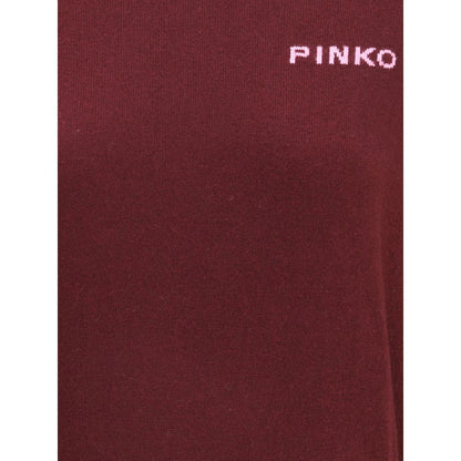 PINKO Bordeaux Wool Sweatshirt