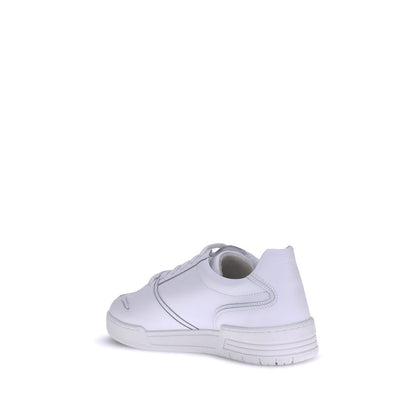 Moschino White Rubber Low Top Sneakers
