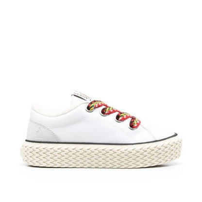 Lanvin White Cotton Low Top Sneakers