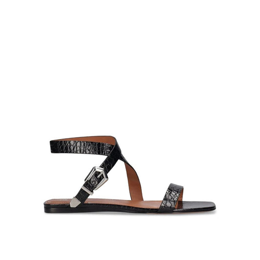 Paris Texas Black Calfskin Sandals