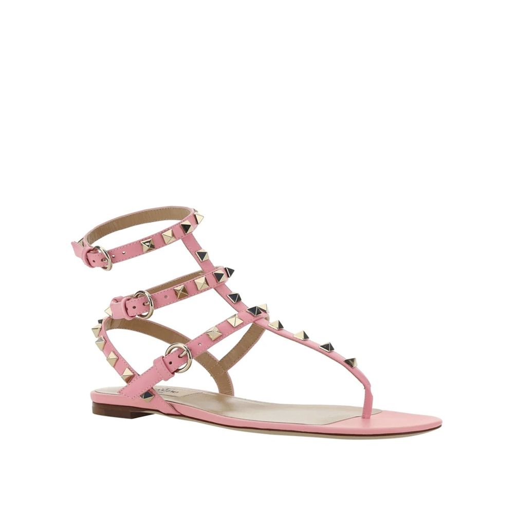 Valentino Garavani Multicolor Calfskin Strap-On Sandals