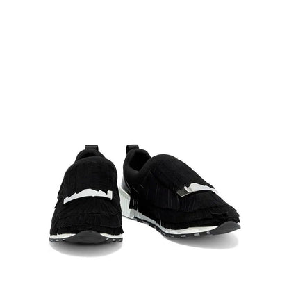 Sergio Rossi Black Fabric Athletic Sneakers