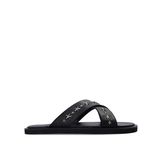 Jimmy Choo Black Calfskin Sandals