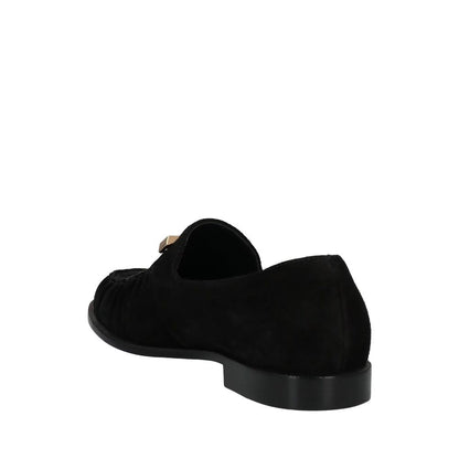 Giuseppe Zanotti Black Calfskin Slip-On Loafers