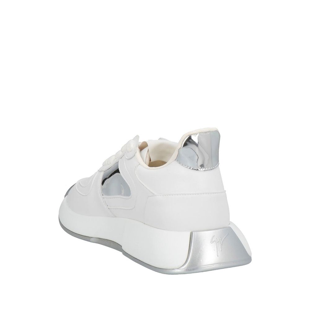Giuseppe Zanotti White Calfskin Chunky Sneakers