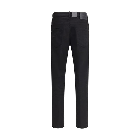Dsquared² Black Cotton Skinny Jeans