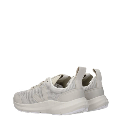 Veja Gray Fabric Athletic Sneakers