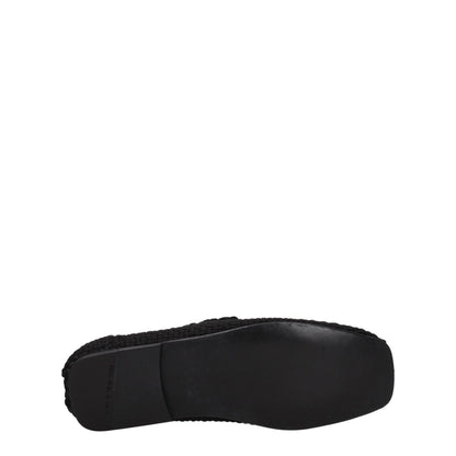 Dolce & Gabbana Black Fabric Slip-On Loafers