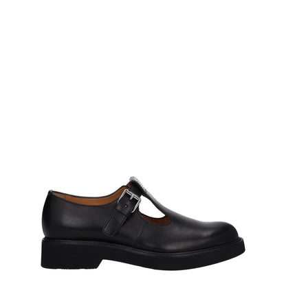 Church's Black Leather Oxfords And Derbies