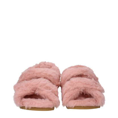 Max Mara Pink Fur Sandals