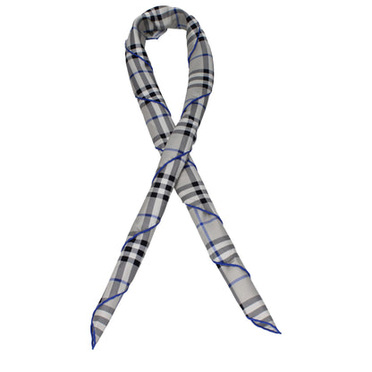 Burberry Gray Silk Foulard