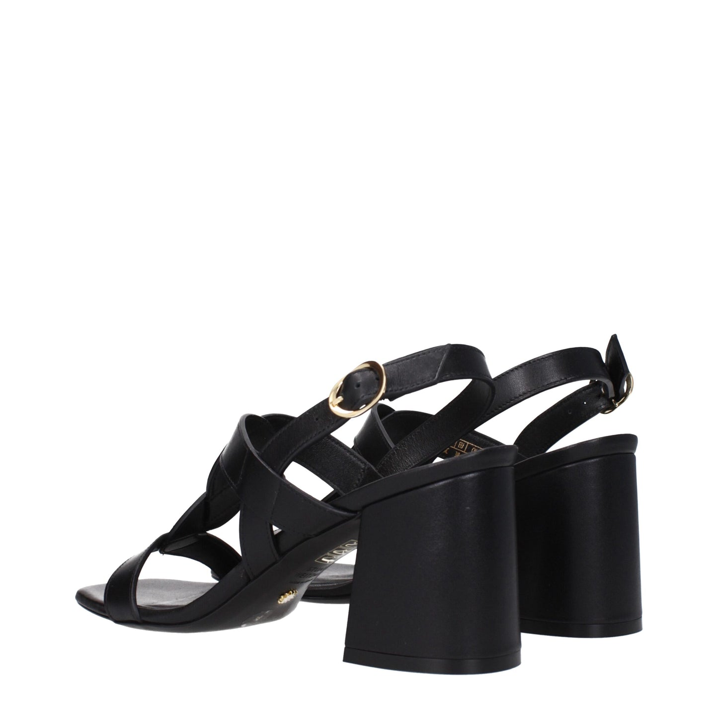 Stuart Weitzman Black Leather Platform Sandals