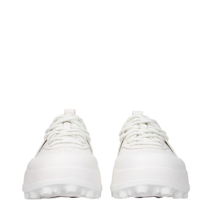 Jil Sander White Leather Sneakers