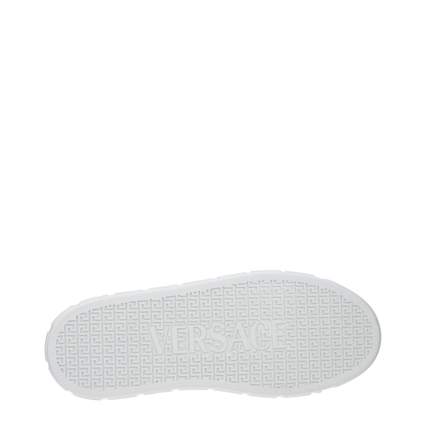 Versace White Leather Low Top Sneakers