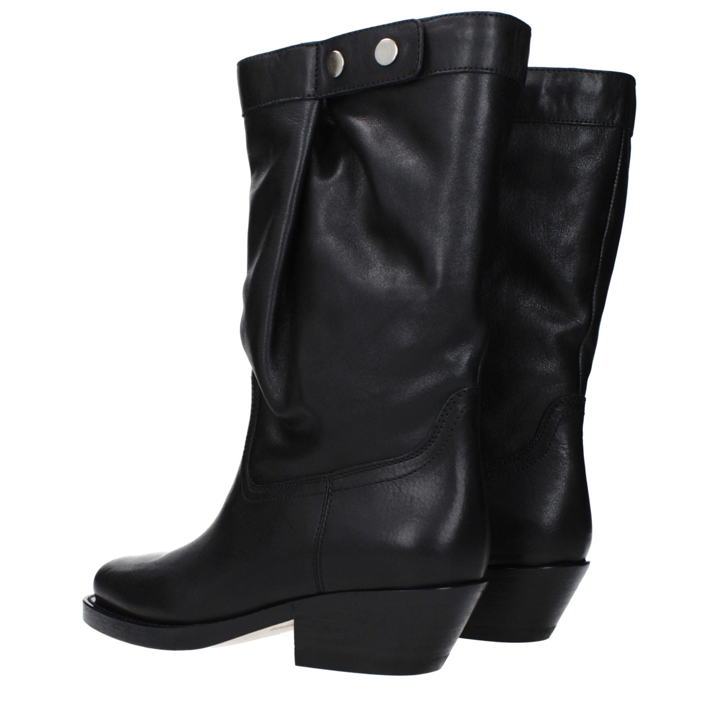 Isabel Marant Black Leather Ankle Boots