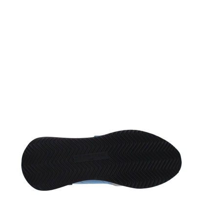 Philippe Model Blue Fabric Low Top Sneakers