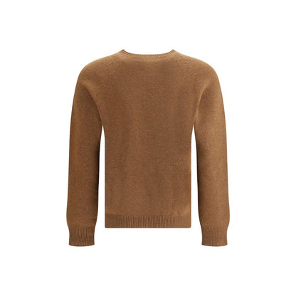 Jil Sander Brown Fleece Wool Sweatshirt