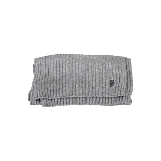 U.S. POLO ASSN. Gray Wool Men's Scarf