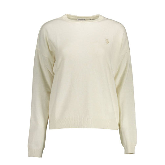 U.S. POLO ASSN. White Wool Sweater